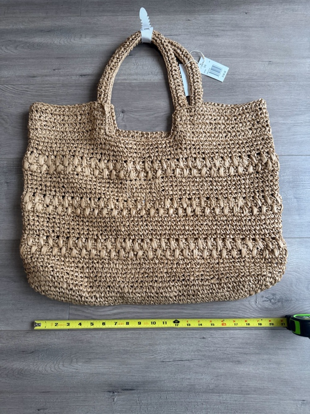 L*SPACE Changing Tides Oversized Bag - natural - 100% raffia - Picture 3 of 9